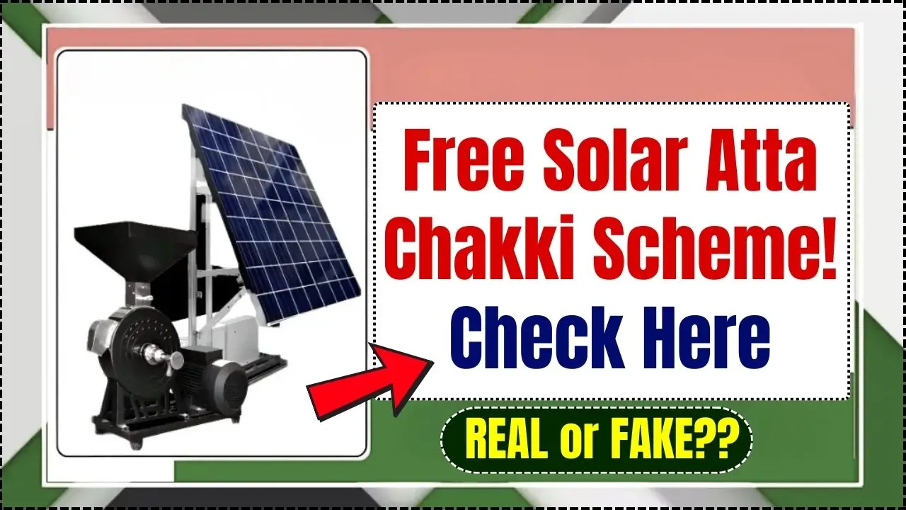 Free Solar Atta Chakki Scheme