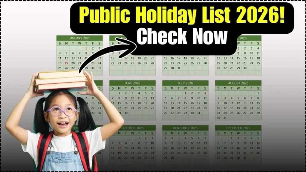 Public Holiday List 2026