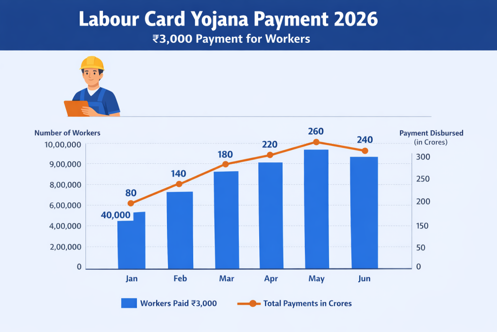 Labour Card Yojana Payment – ₹3,000 Payment Started for Workers Check Eligibility and Payment Status Now 2 Labour Card Yojana Payment Details