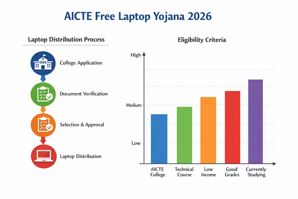 AICTE Free Laptop Yojana  Details