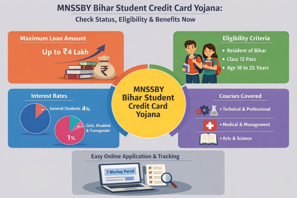 MNSSBY Bihar Student Credit Card Yojana Details