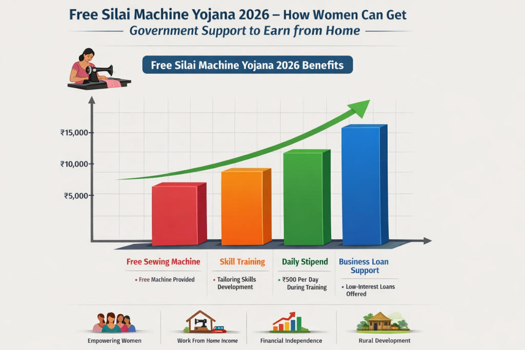 Free Silai Machine Yojana 2026 – How Women Can Get Government Support to Earn from Home 2 Free Silai Machine Yojana Details