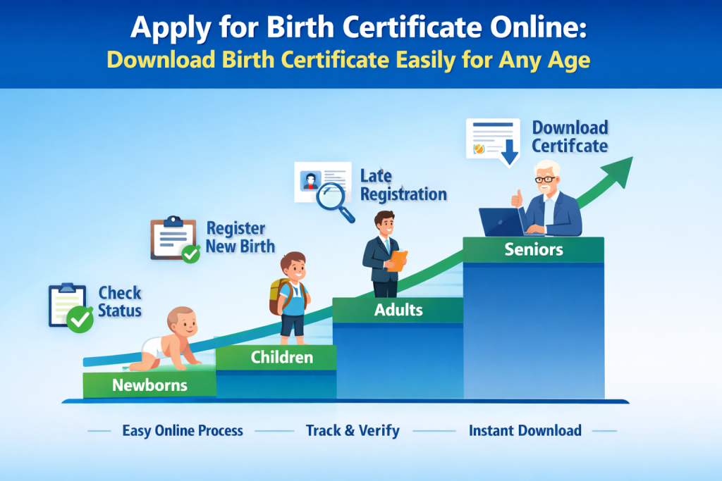 Apply for Birth Certificate Online: Download Birth Certificate Easily for Any Age 2 Birth Certificate Process